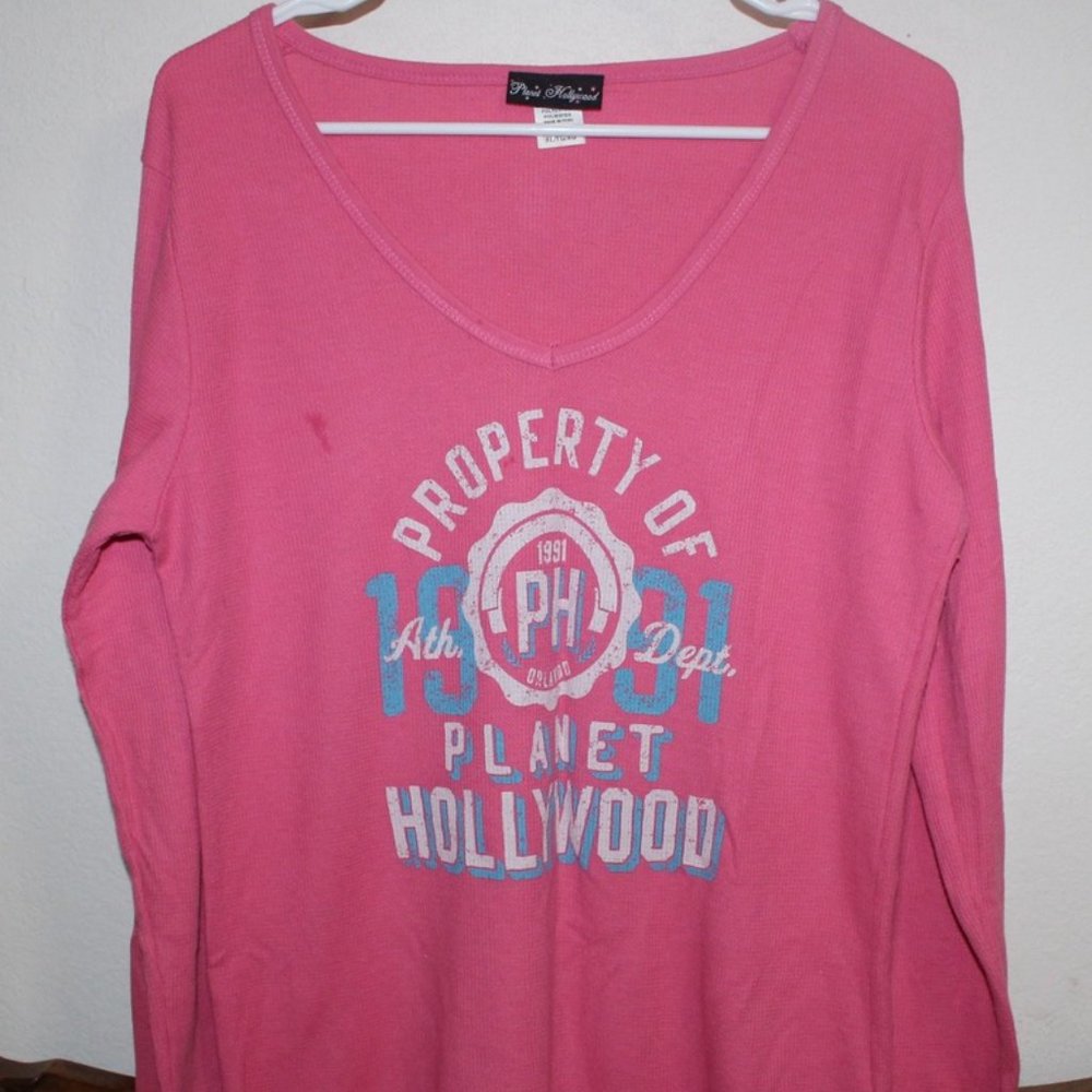 Planet Hollywood Pink Thermal Top Size XL